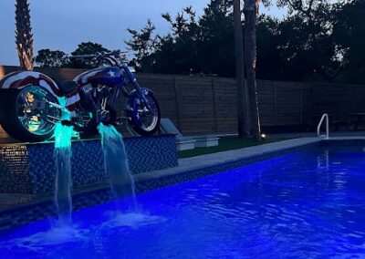 Motorcycle Pool fountain 6